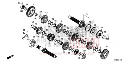 TRANSMISSION (MT) CRF1100A2L de 2020